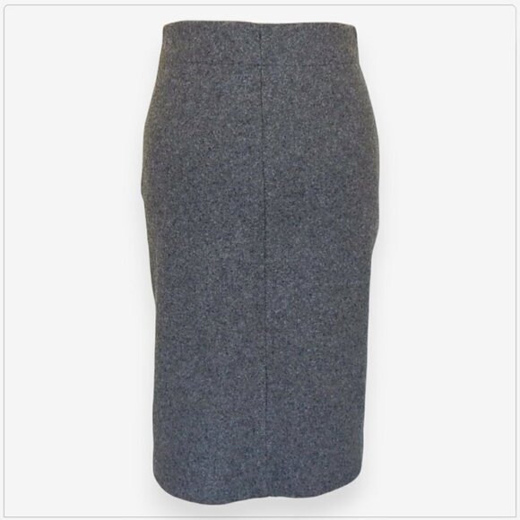 Tehen Charcoal Gray Soft Wool Blend Knit Stretch Pencil Skirt NWT NEW T2 US S M - Picture 2 of 3